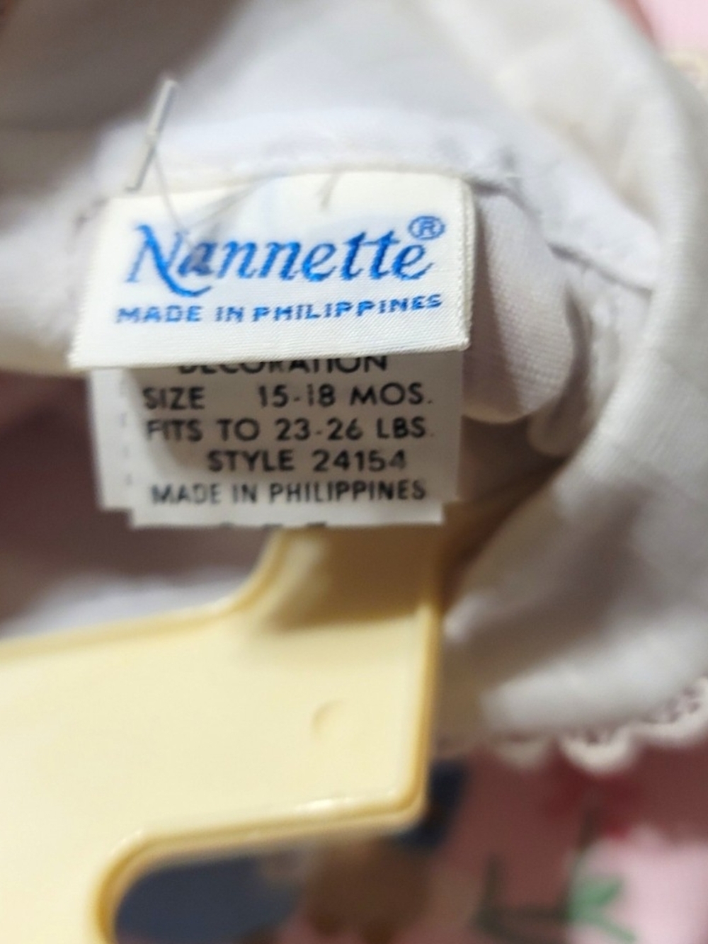 NANNETTE - Vintage 15/18 Mos. Pinafore Dress - Picture 5 of 9